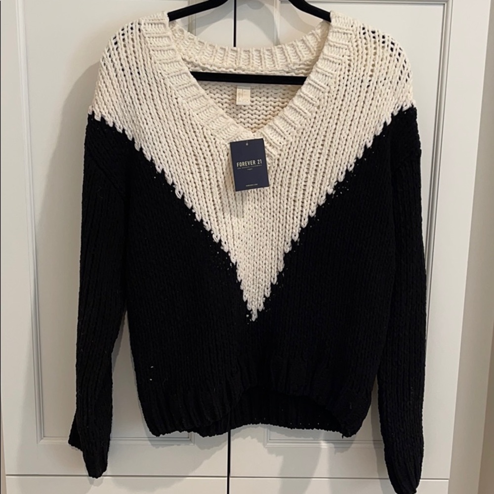 F21 chenille knit sweater